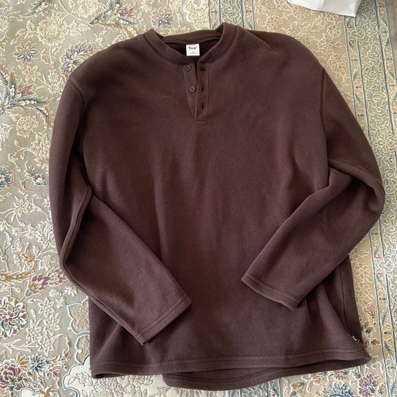 Tna Brown Fleece Sweater - Picture 1 of 2